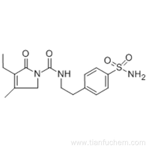 4-[2-[(3-Ethyl-4-methyl-2-oxo-3-pyrrolin-1-yl)carboxamido]ethyl]benzenesulfonamide CAS 119018-29-0